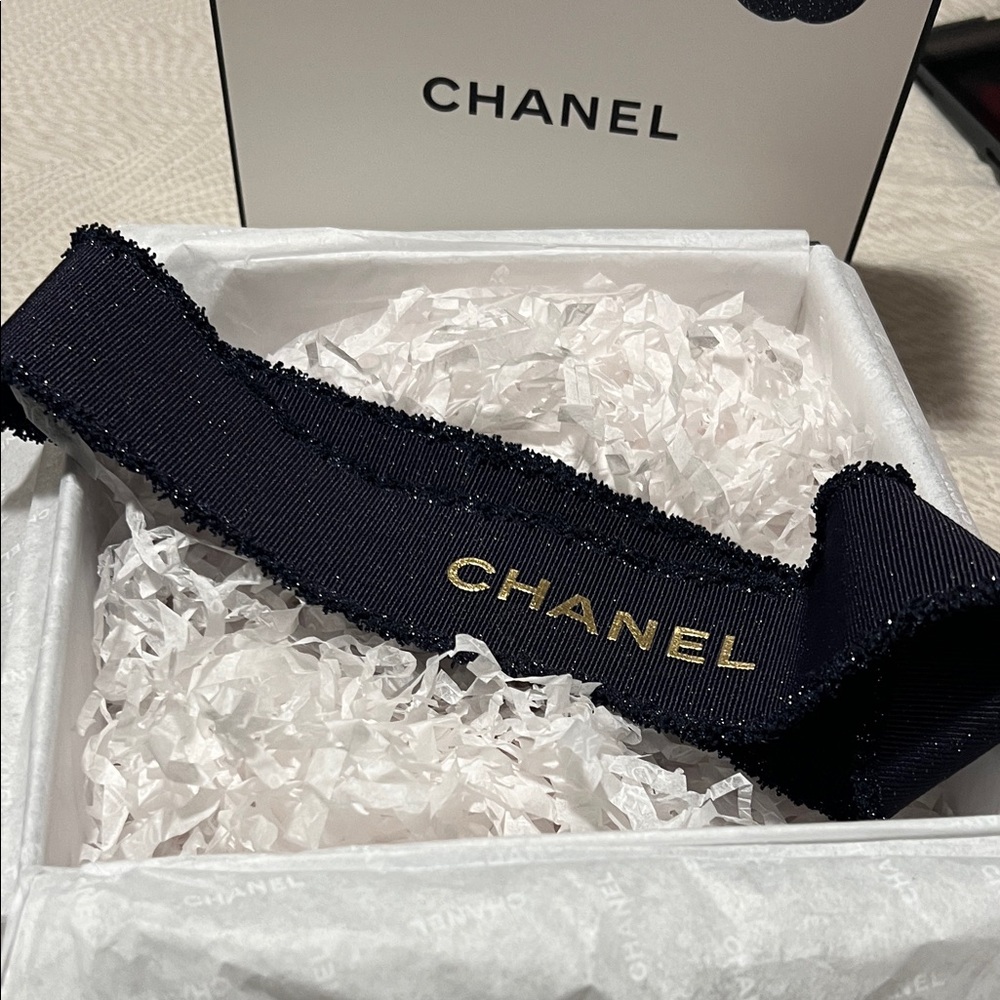 CHANEL White Box with Black Logo